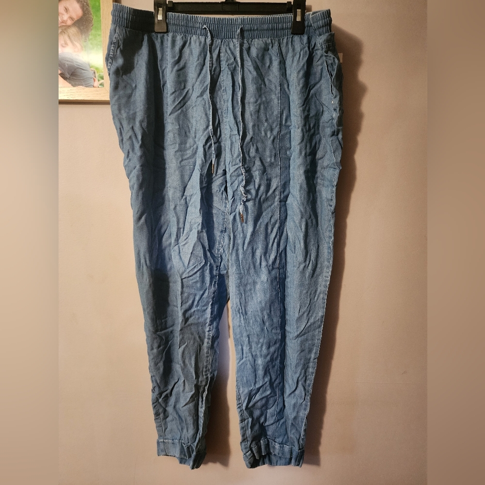 Jones New York Men's Casual Blue Joggers